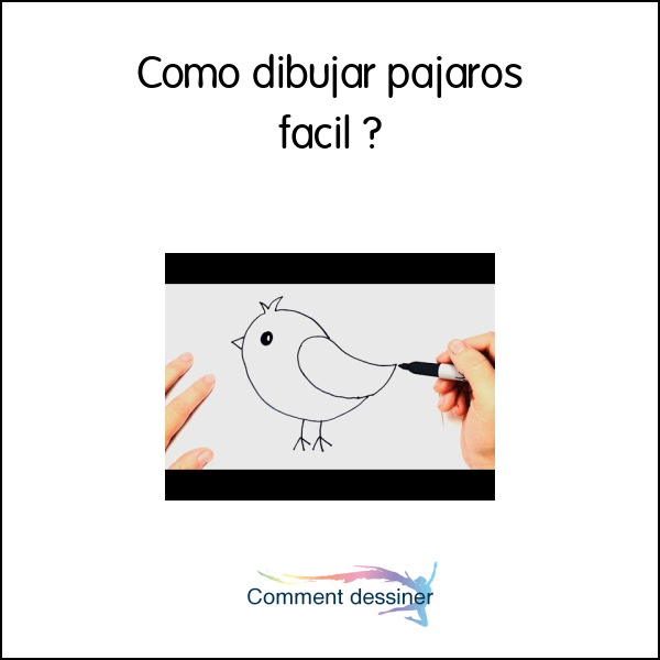 Como dibujar pajaros facil